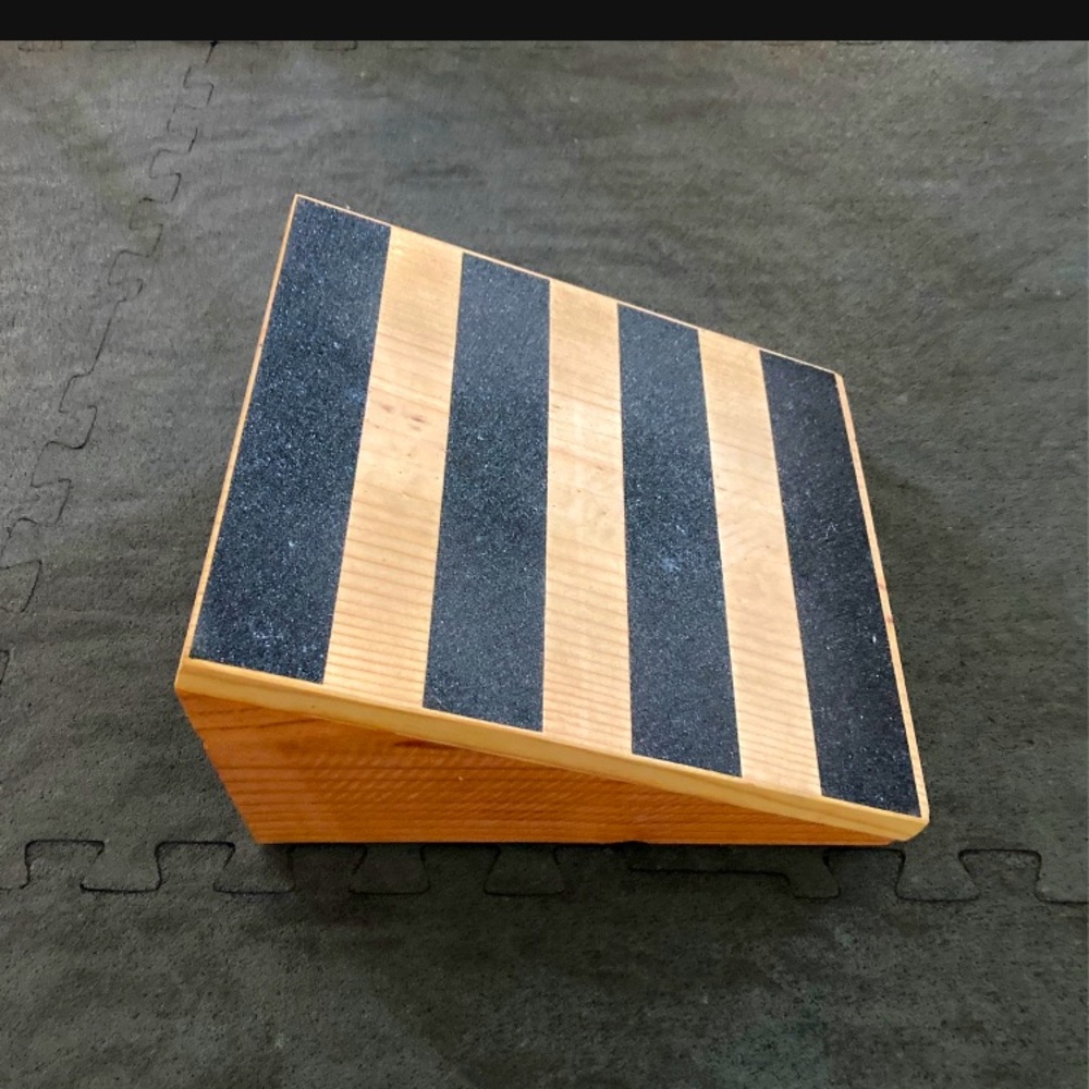Slant Board knee/ankle strengthening